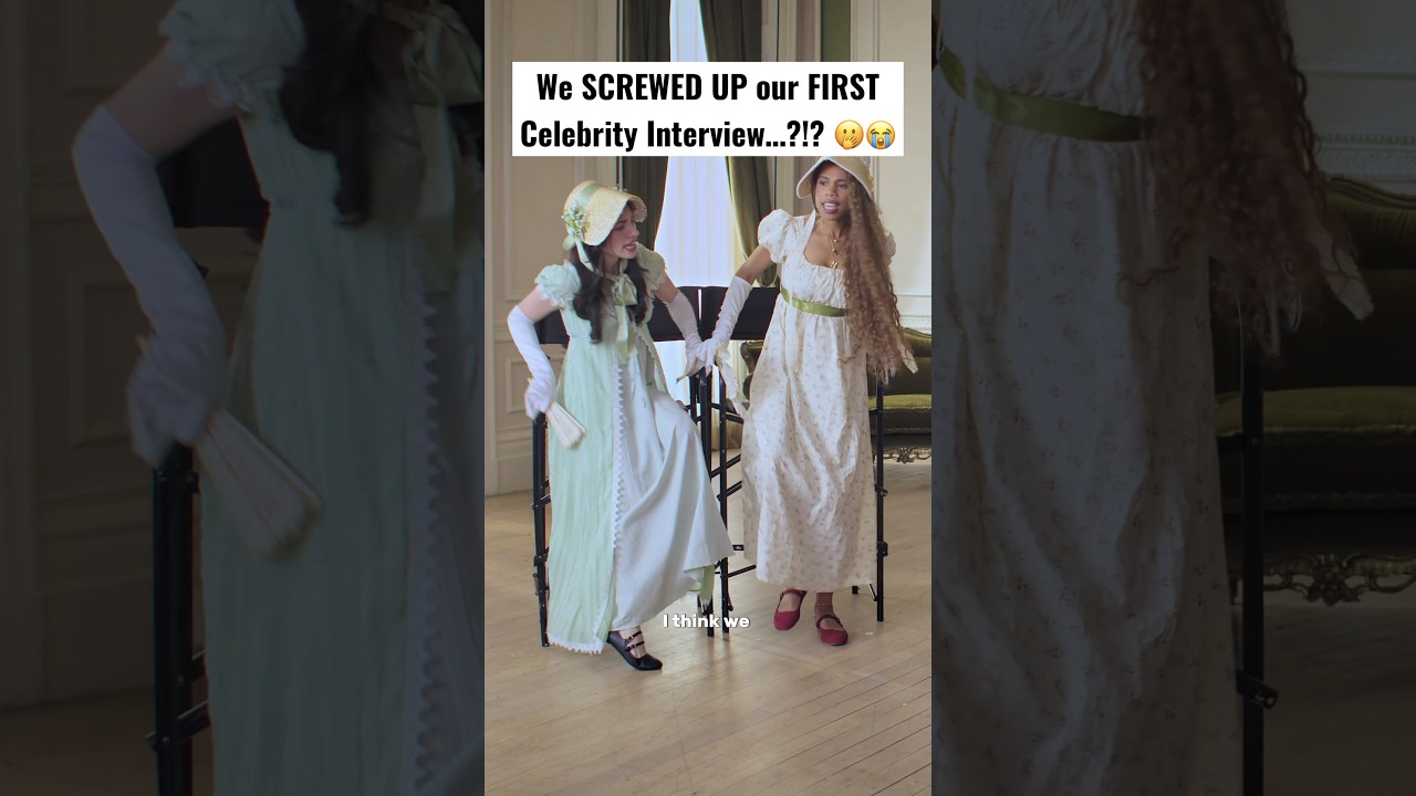 HOW EMBARRASSING 😳 (but they were so nice about it 🥹) #fail #besties #celebrityinterviews