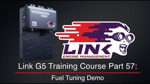 Link G5 Training Course Part 57: Fuel Tuning Demo | Evans Performance Academy