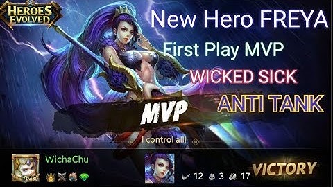 FREYA HEROES EVOLVED New Hero First play MVP Ranked Build and Gameplay
