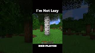 Who say iam lazy 🤨 #minecraft #shortsfeed