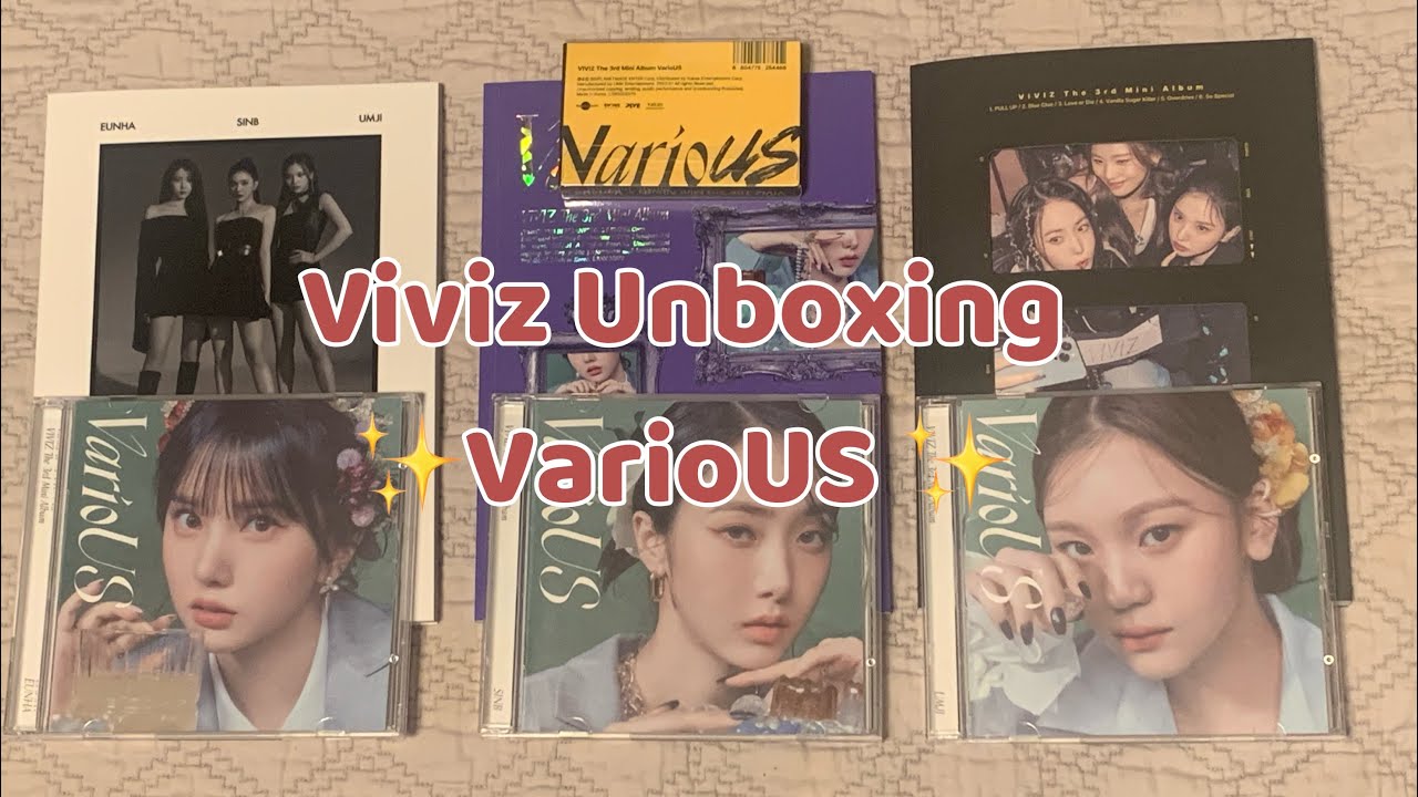 [UNBOXING] VIVIZ (비비지) VarioUS Albums, Jewel Cases, PLVE Version