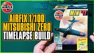 Airfix Mitsubishi Zero 1:100 Scale Model Timelapse Build