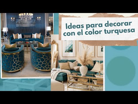 Video: Color turquesa en el interior de la sala de estar: ideas, combinaciones de colores