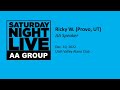Ricky w saturday night live aa speaker