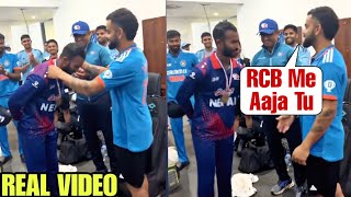 Virat Kohli Give Medal And Rcb Offer To The Nepal Player Ashif