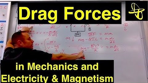 Drag Forces in Mechanics and Electricity & Magnetism