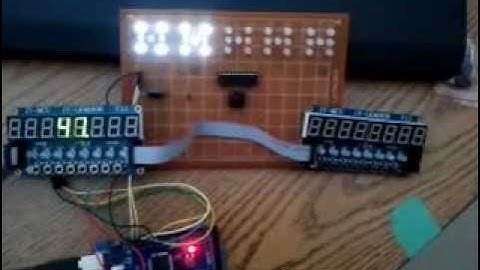 Led Dice Display using a Arduino, MAX7219 and a pair of TM1638 displays