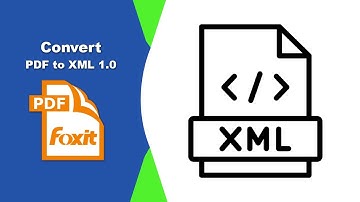 How to Export Any PDF as XML 1.0 Format in Foxit PDF Editor