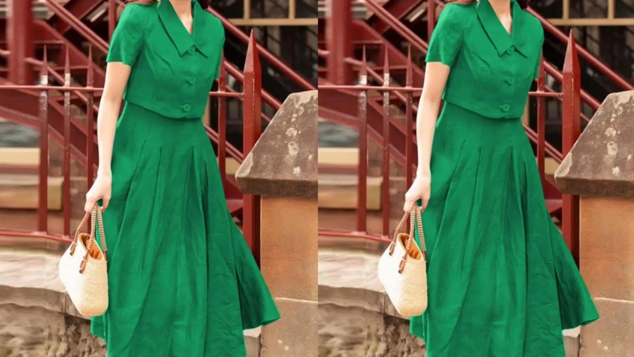 Как раскроить и сшить укороченный топ с плиссированной юбкой