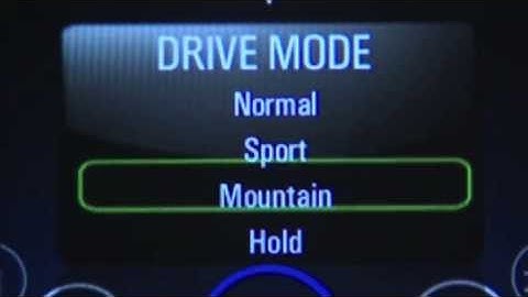 How to: Driving Modes (Volt)