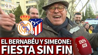 La fiesta del Bernabéu tras el derbi: risas y cánticos a costa de Simeone y el Atlético | Diario AS