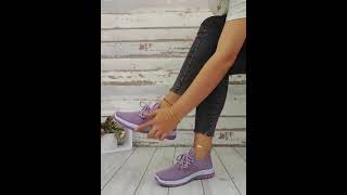 Women's Slip On Casual Sneakers, Lightweight Flat Soft Sole Walking Shoes, screenshot 4