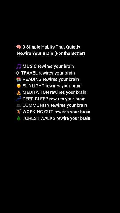 9 Simple Habits#motivation #positivemind #healthymind
