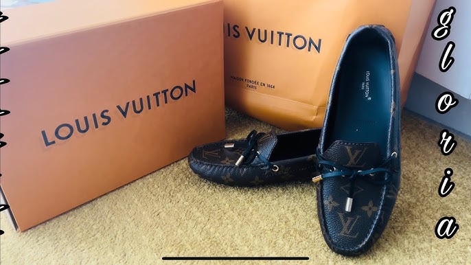 Louis Vuitton Black Monogram Leather Gloria Flat Loafers Size 37 Louis  Vuitton