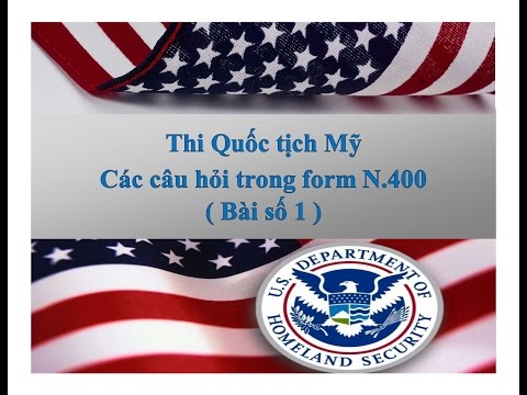 Video Thi Quốc tịch Mỹ - Luyện nghe - Các câu hỏi trong N400... - youtube