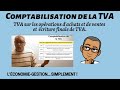 Comptabilisation de la tva  tva dductible tva collete tva  dcaisser crdit de tva