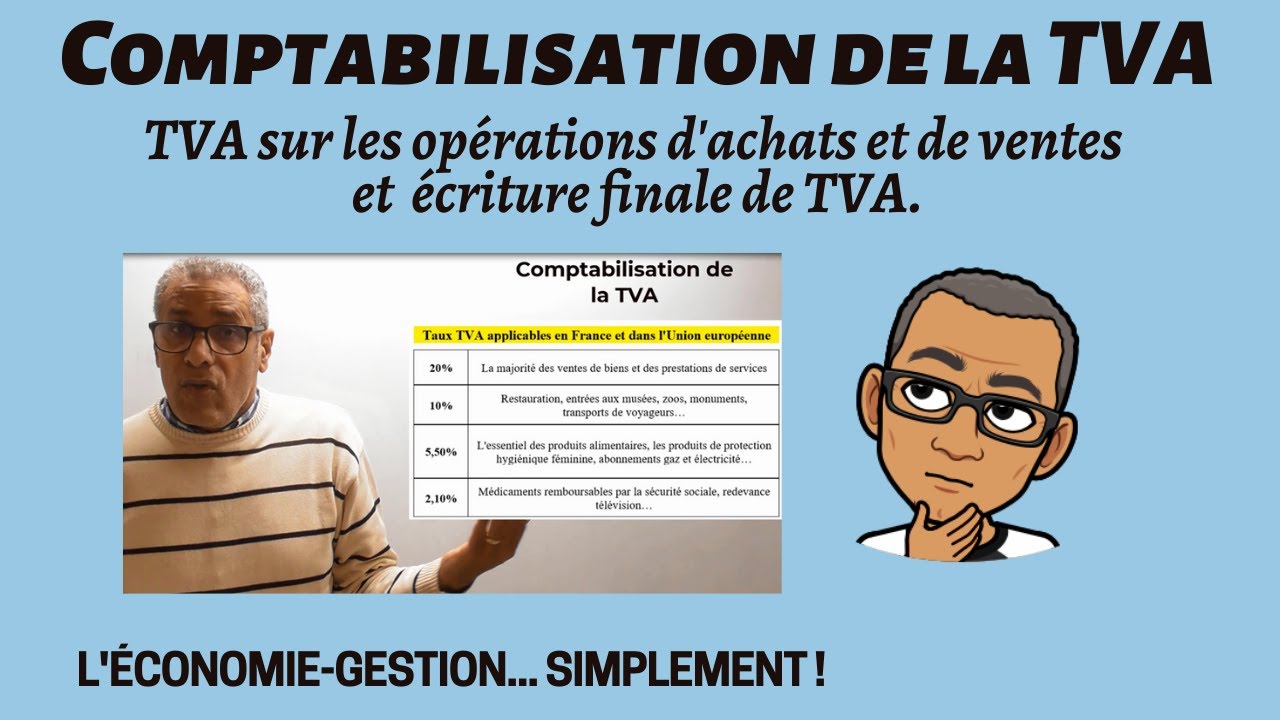 COMPTABILISATION DE LA TVA  TVA dductible TVA collete TVA  dcaisser Crdit de TVA