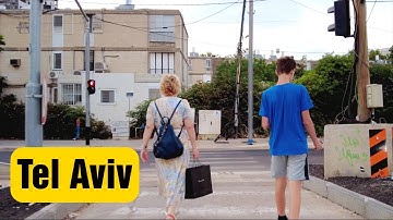Tel Aviv University area - a virtual walk at sunset from day to night