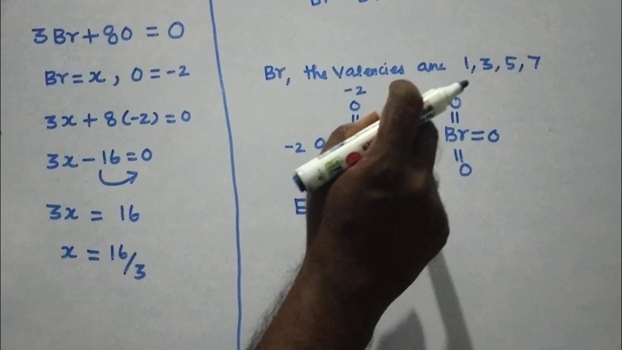 Oxidation states of bromine in br3o8 YouTube
