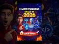 💀 Most Demanding Skills in 2026 🔥 | Future Careers