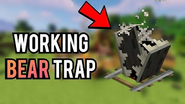 How to make a Working Bear Trap in Minecraft (Command Block Tutorial) *2024*