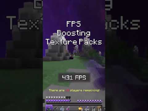 Best FPS Boosting Texture Pack Minecraft. #Shorts