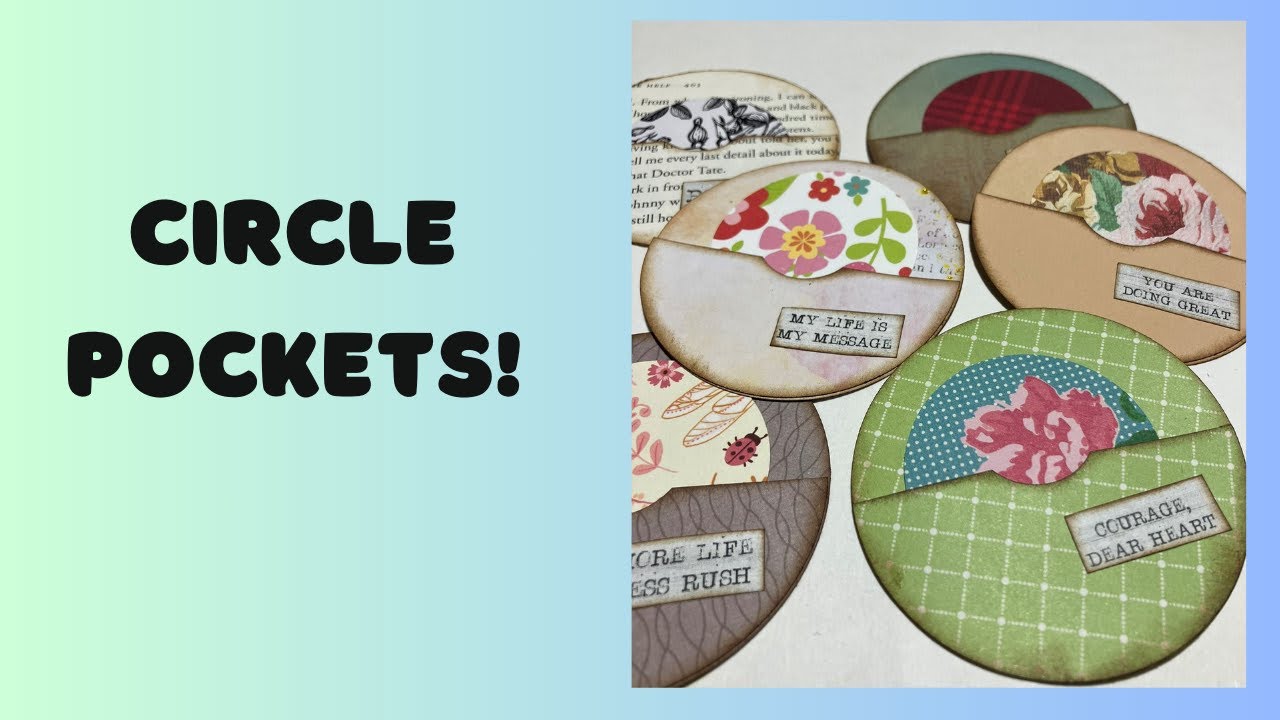 Adorable Circle Pockets and Tags for Your Junk Journal | Junk Journal Ideas