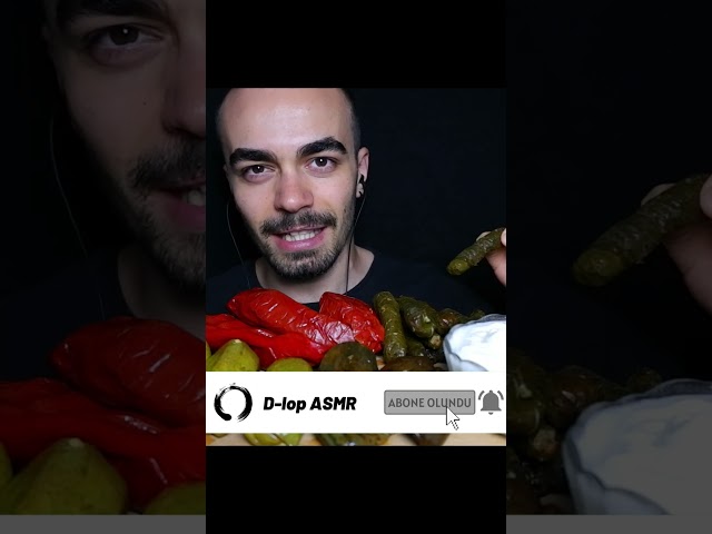 Zeytinyağlı Antep Dolma Mukbang ASMR #shorts