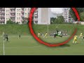 Parachuter Makes Emergency Landing in Middle of Soccer Game