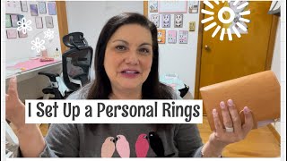 To help with anxiety I set up a personal rings