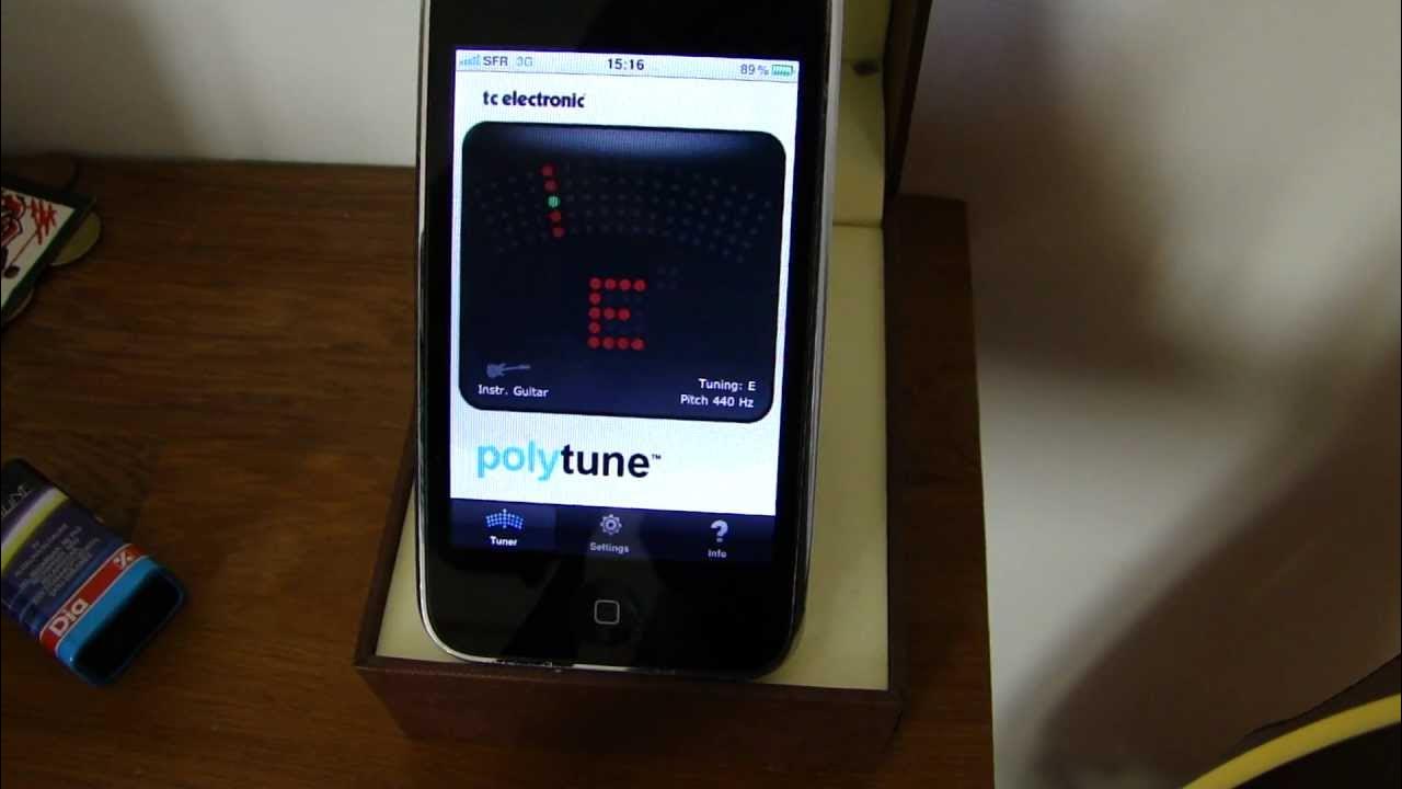 PolyTune TC Electronic Guitar tuner IPhone accordeur YouTube