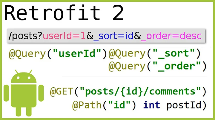 Retrofit Tutorial Part 2 - URL MANIPULATION: @PATH @QUERY @QUERYMAP @URL - Android Studio Tutorial
