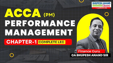 ACCA SKILL Level | Performance Management CH-1 | Monument Accounting