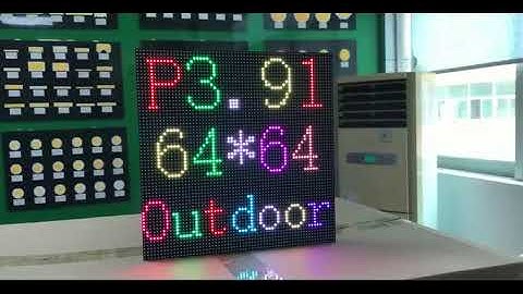 Waterproof 64x64 Pixels P3.91 Outdoor LED Display Module LED Panel
