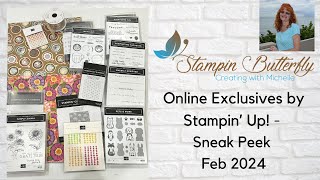 Stampin&#39; Up! Online Exclusive Sneak Peek - Feb 2024 - Zinnias, Lattes and More!