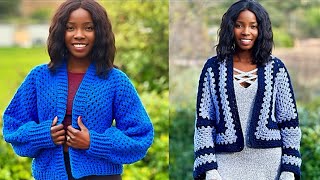 How to Crochet a Granny Stitch Hexagon Cardigan | Very Easy Tutorial for All Sizes | Easy to Follow
