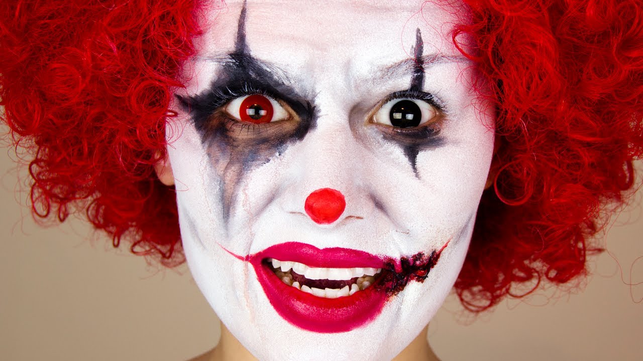  Scary  Clown Halloween  Makeup  YouTube