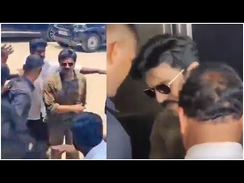 Global Star Ram Charan at Pawan Kalyan Home Pithapuram | TFPC - TFPC