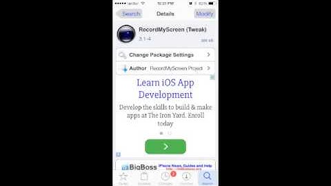 How to Record Iphone Screen iOS 8. | (Jailbreak Required)