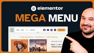 Elementor Mega Menu Tutorial | Without Plugin 👉 Just Elementor PRO