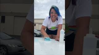 I Made a slime on ELLA'S CAR!  *PRANK*