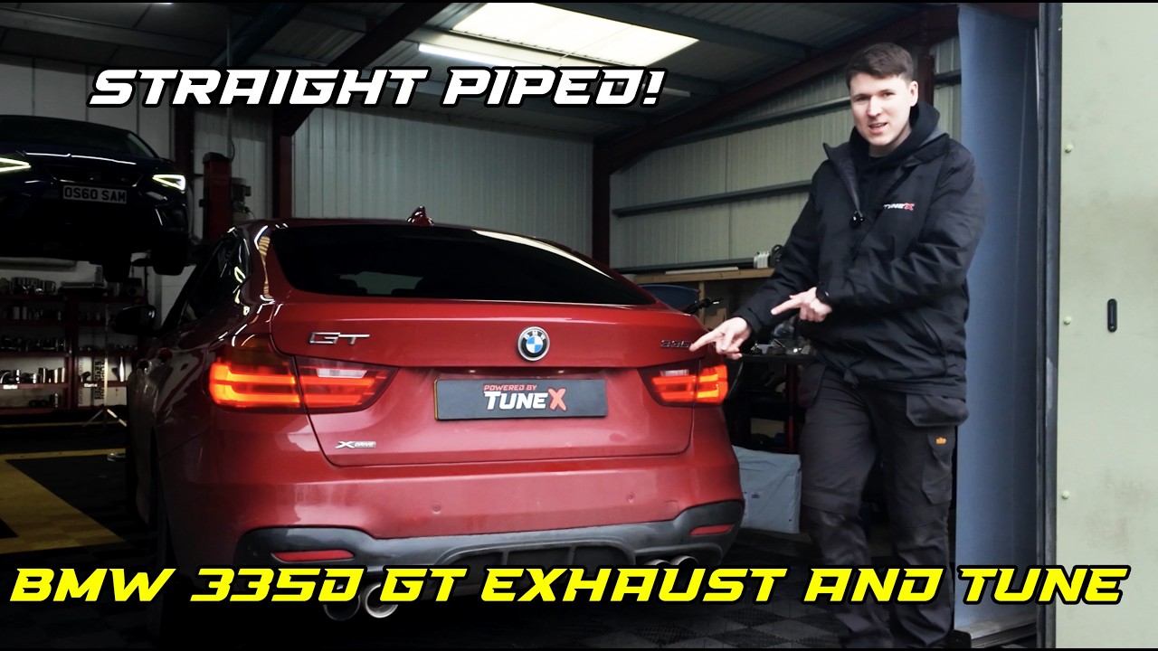 Straight Piped 335D + ECU & TCU Custom Stage 1 Tune - YouTube