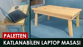 Paletten Laptop Masası Yapımı Making Notebook Stand From Pallet Diy Şap 