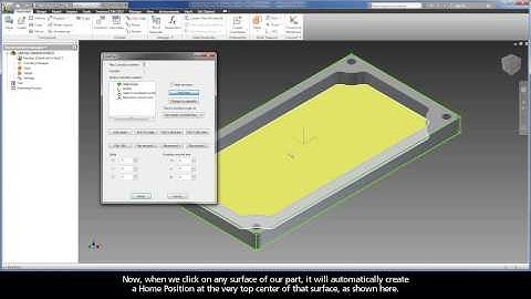 InventorCAM Jumpstart w/ Auto CoordSys Definition - Lesson 1 Part 1