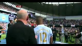 Manchester City Trophy Ceremony - Champions Premier League 2012