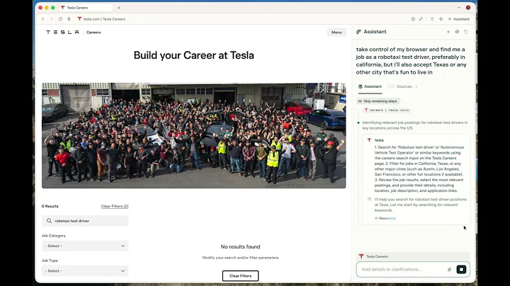 You can ask Perplexity @Comet to find and apply for jobs on your behalf
