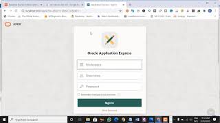 How to install apex 20.1 in oracle 12c and create a workspace on your pc