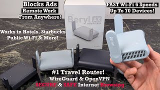 WiFi 6 Travel Router with Wireguard & OpenVPN : GLI.Net BERYL AX3000 image