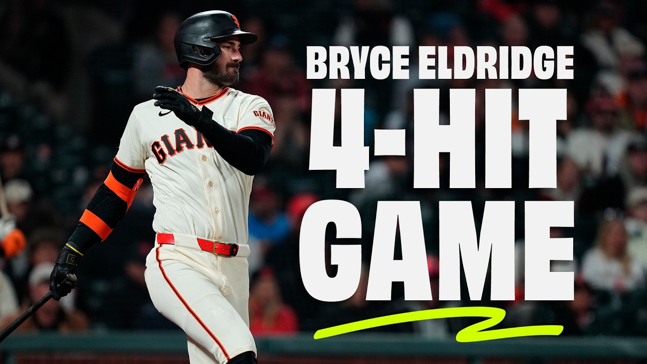 Bryce Eldridge Puts Together First 4-Hit, 4-RBI Game by SFGiants Rookie since Buster Posey in 2010