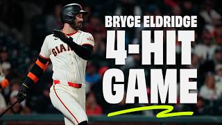 Bryce Eldridge Puts Together First 4-Hit, 4-RBI Game by SFGiants Rookie since Buster Posey in 2010